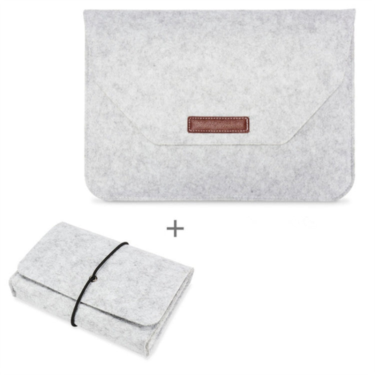 Felt Sleeve Bag with Power Pouch — MacBook
