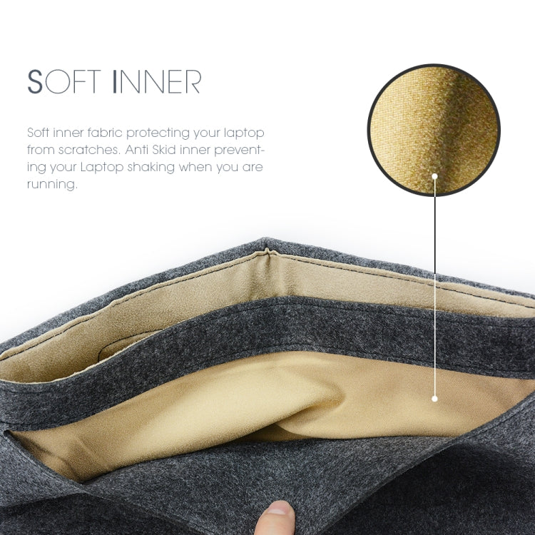 Felt Sleeve Bag with Power Pouch — MacBook